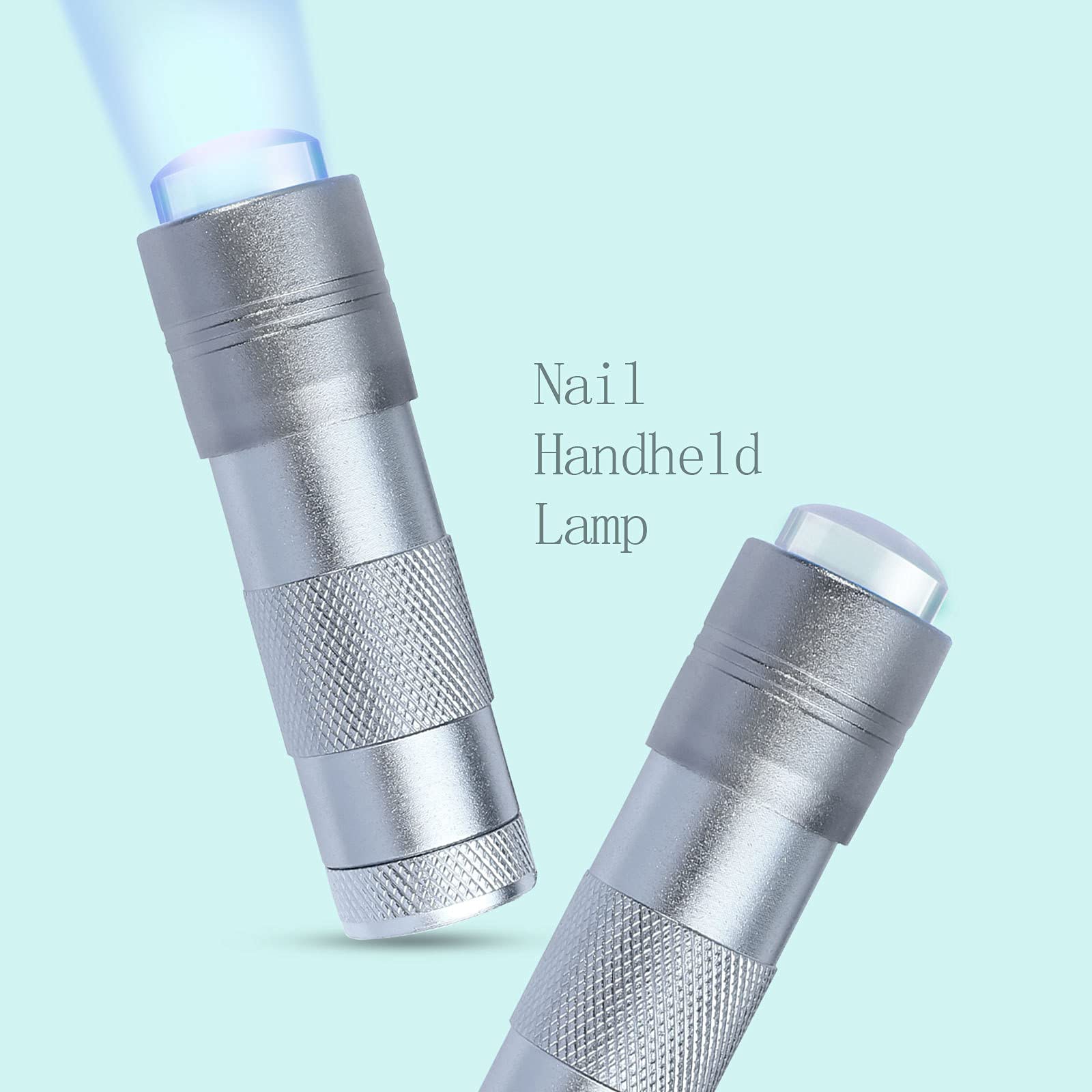 Portable UV Press Light with French Nail Stamper - 12 LED Quick Dry Lamp for Gel Polish, Art Stamp Printing & Nail Art - Compact Handheld Dryer for Home & Salon Use - Perfect for DIY Manicures, Professional Nail Services & Mobile Technicians
