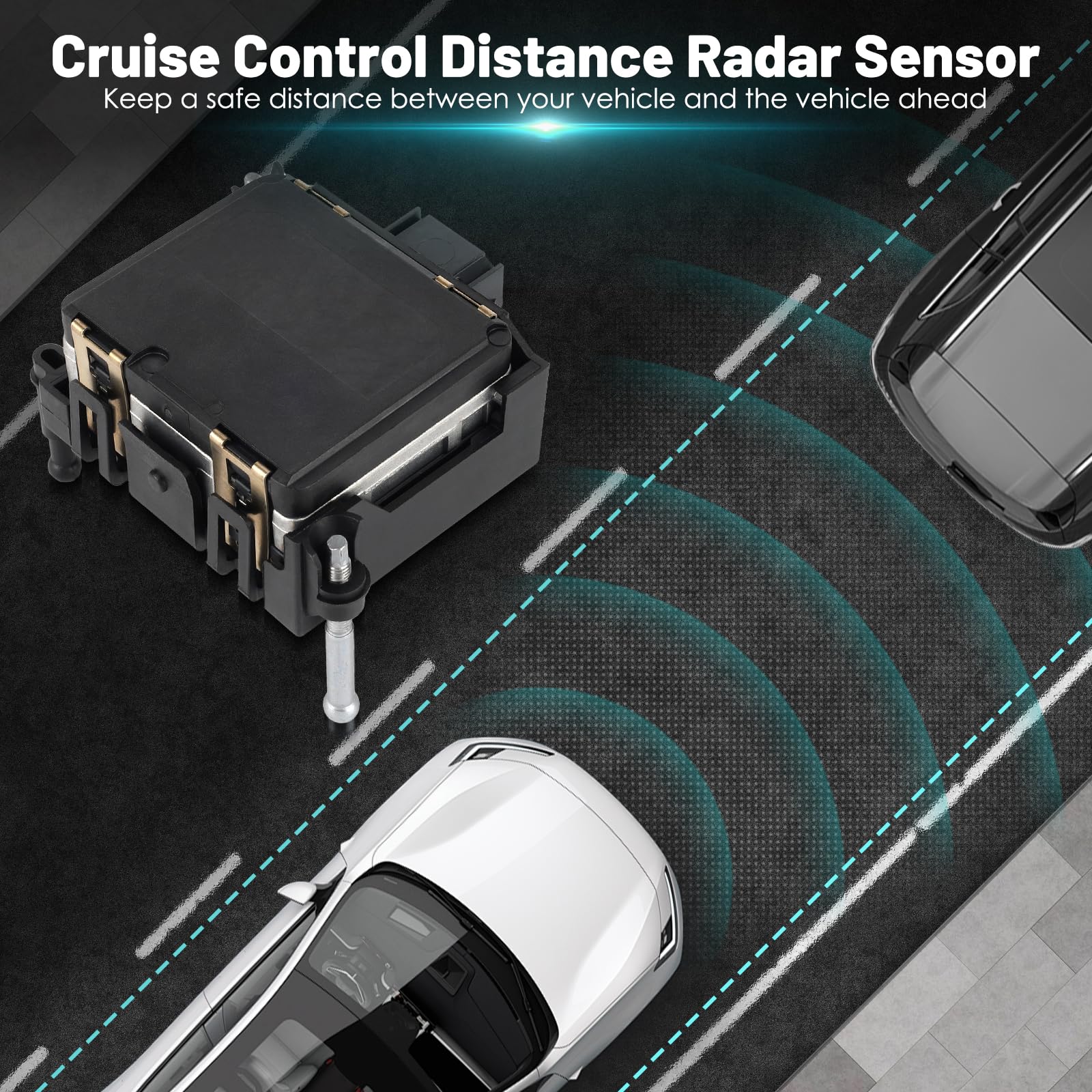 36801-TET-H14 Adaptive Cruise Control Radar Sensor Compatible with Honda Civic 2016-2021 | Automotive Distance Sensor Module Unit 36801TETH14 | Perfect for Highway Driving & Traffic Assist