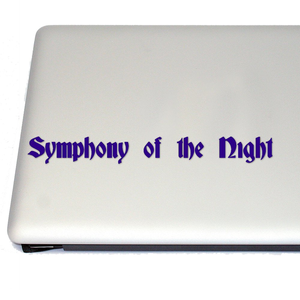 Alucard Cosplay Vinyl Decal - Castlevania Symphony of The Night Purple Game Sticker for Laptops, Cars & Gaming Setups