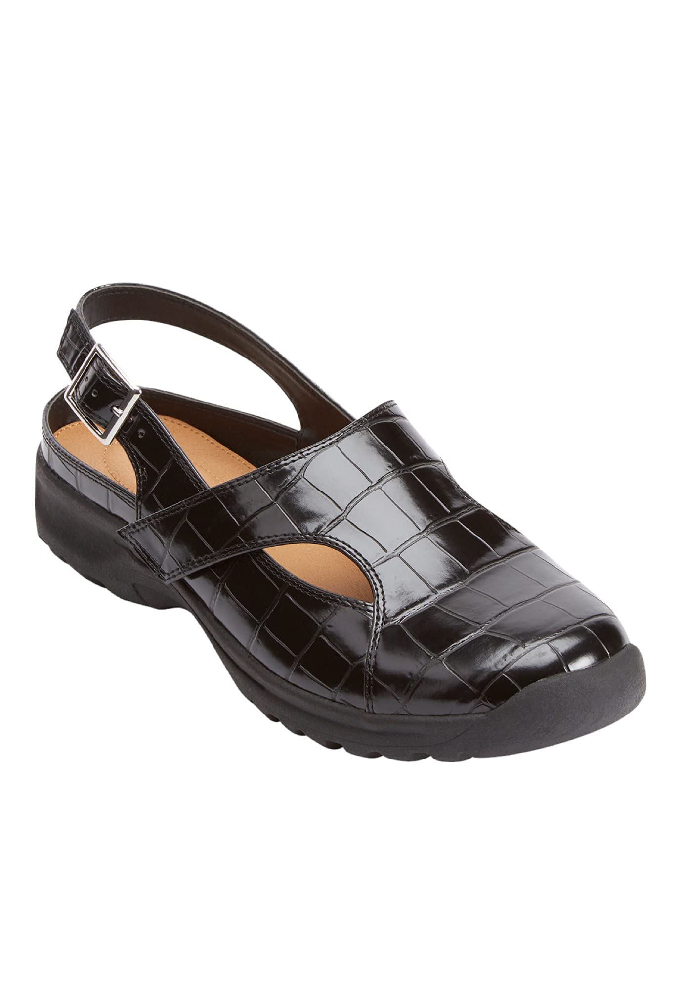 Comfortview Women's Wide Width The Mariam Sling - Comfortable Casual Shoes for Wide Feet | Perfect for Walking, Work & Everyday Wear