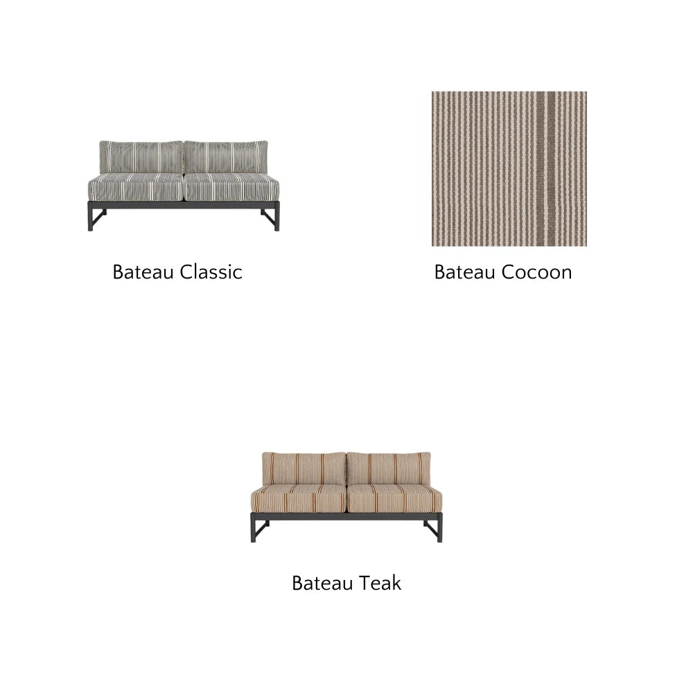 Breeze XL Outdoor 2-Seat Armless Sofa - Waterproof Patio Furniture for Garden, Poolside & Balcony Relaxation