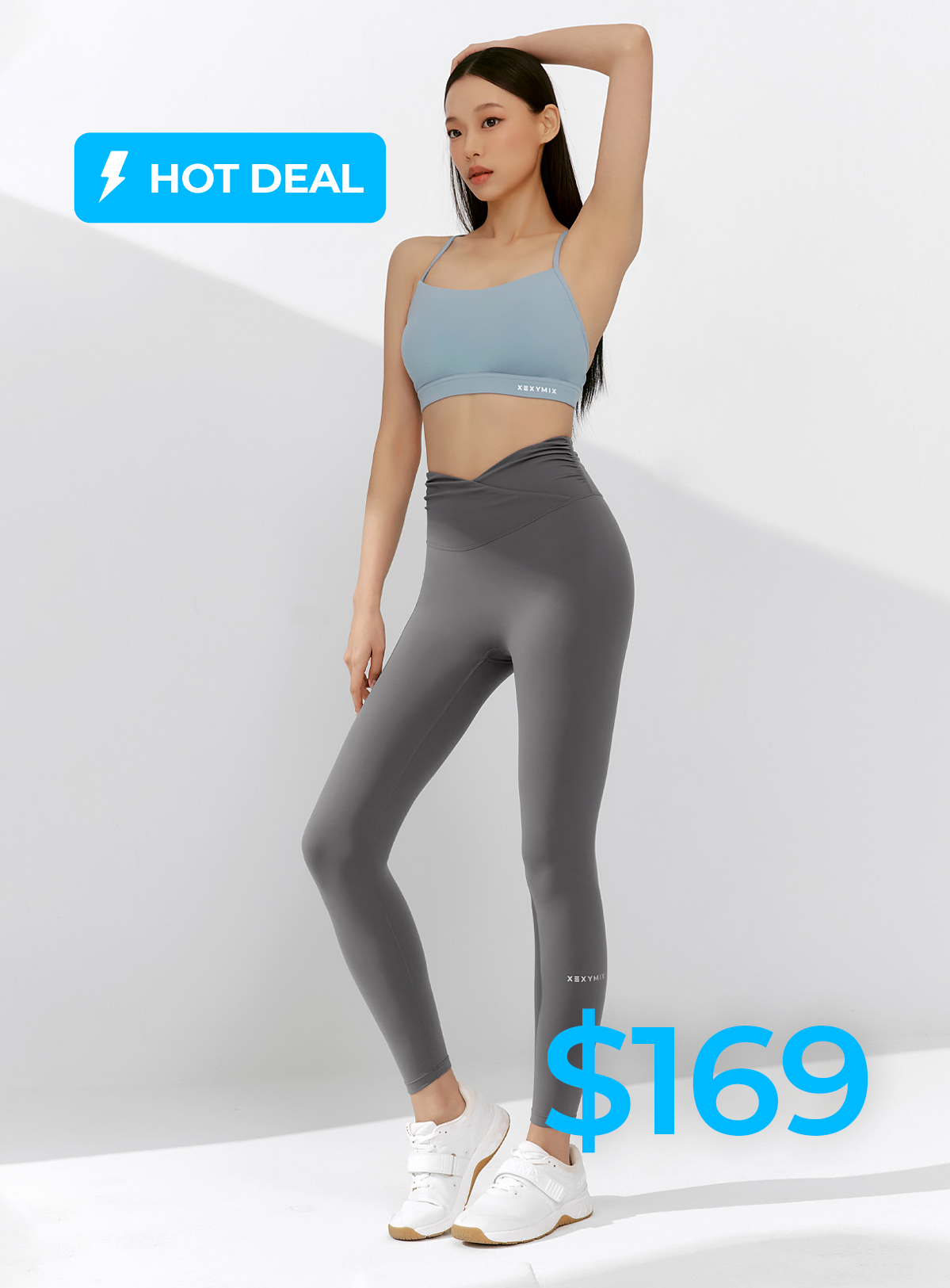 Black Label Power Rise Shirring Leggings - High Waist Tummy Control Workout Yoga Pants for Women - Perfect for Gym, Running & Everyday Wear