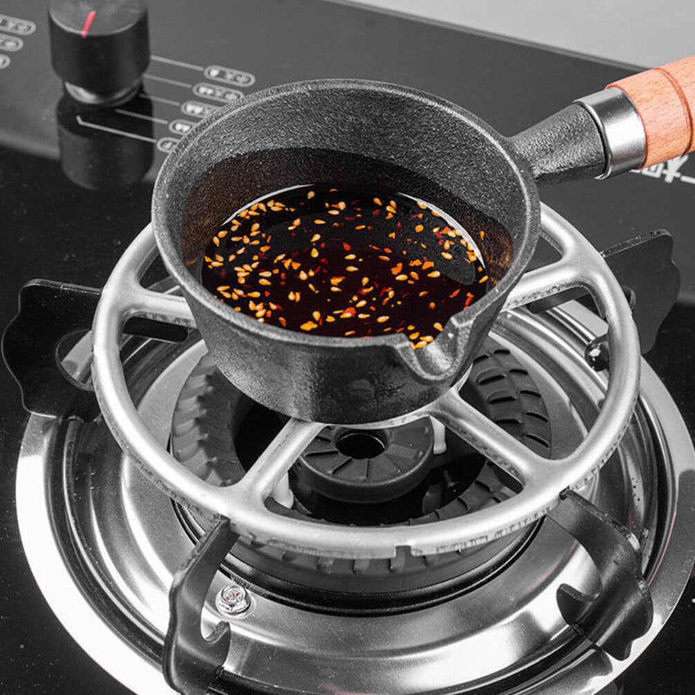 ABOOFAN Mini Hot Oil Pan - Small Butter Sauce Pan, Pancake Griddle & Milk Pan for Induction Cookers | Perfect for Melting Butter, Making Turkish Coffee & Cooking on Cast Iron Stoves | Ideal for Home Kitchen, Camping & Outdoor Cooking