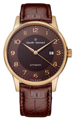 Claude Bernard Classic Automatic Men's Watch 80091 37R BRBR - Swiss Made Luxury Timepiece for Business & Formal Occasions