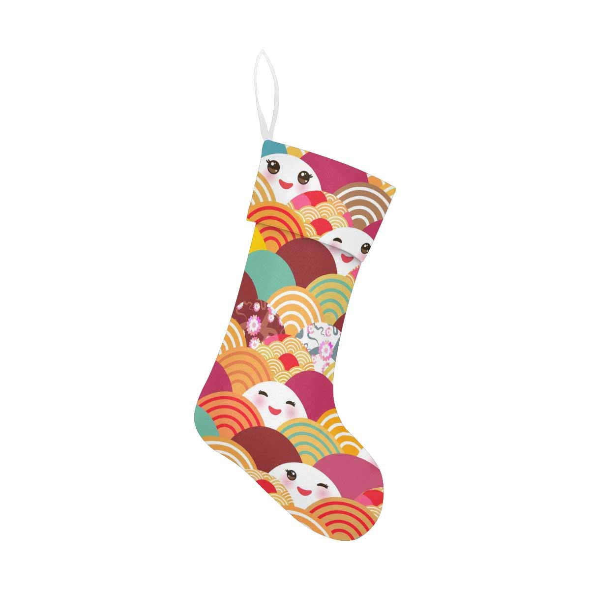 InterestPrint Christmas Stockings - Festive Holiday Fireplace Decor with Smiling Face Design | Perfect for Xmas Tree, Mantel & Home Decoration