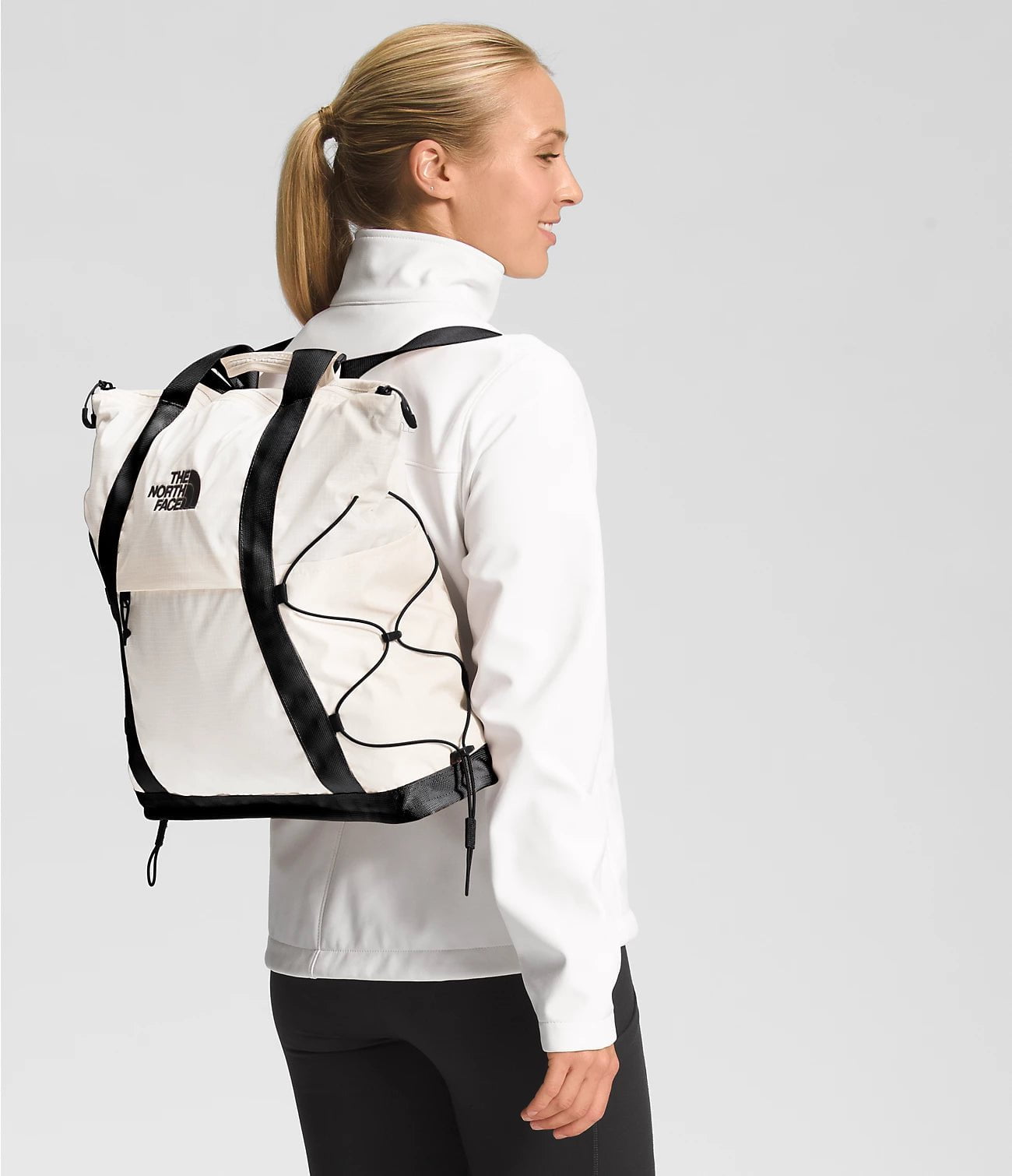 The North Face Borealis Tote Backpack - Lightweight Durable Daypack for Hiking, Travel & School - Water-Resistant Laptop Compartment & Organizer Pockets