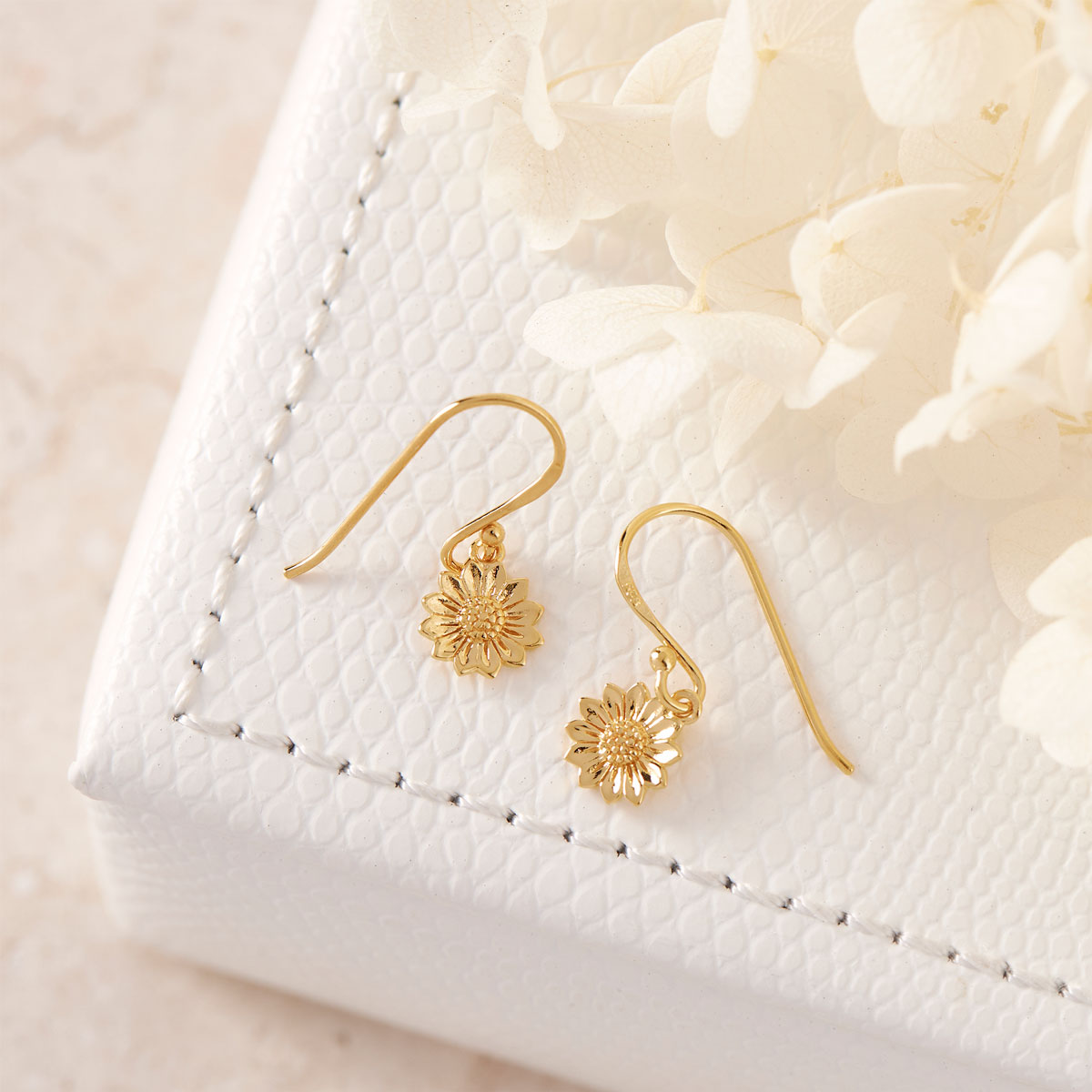 Dainty Gold Sunflower Stud Earrings for Women - Perfect for Everyday Wear, Gifts & Special Occasions