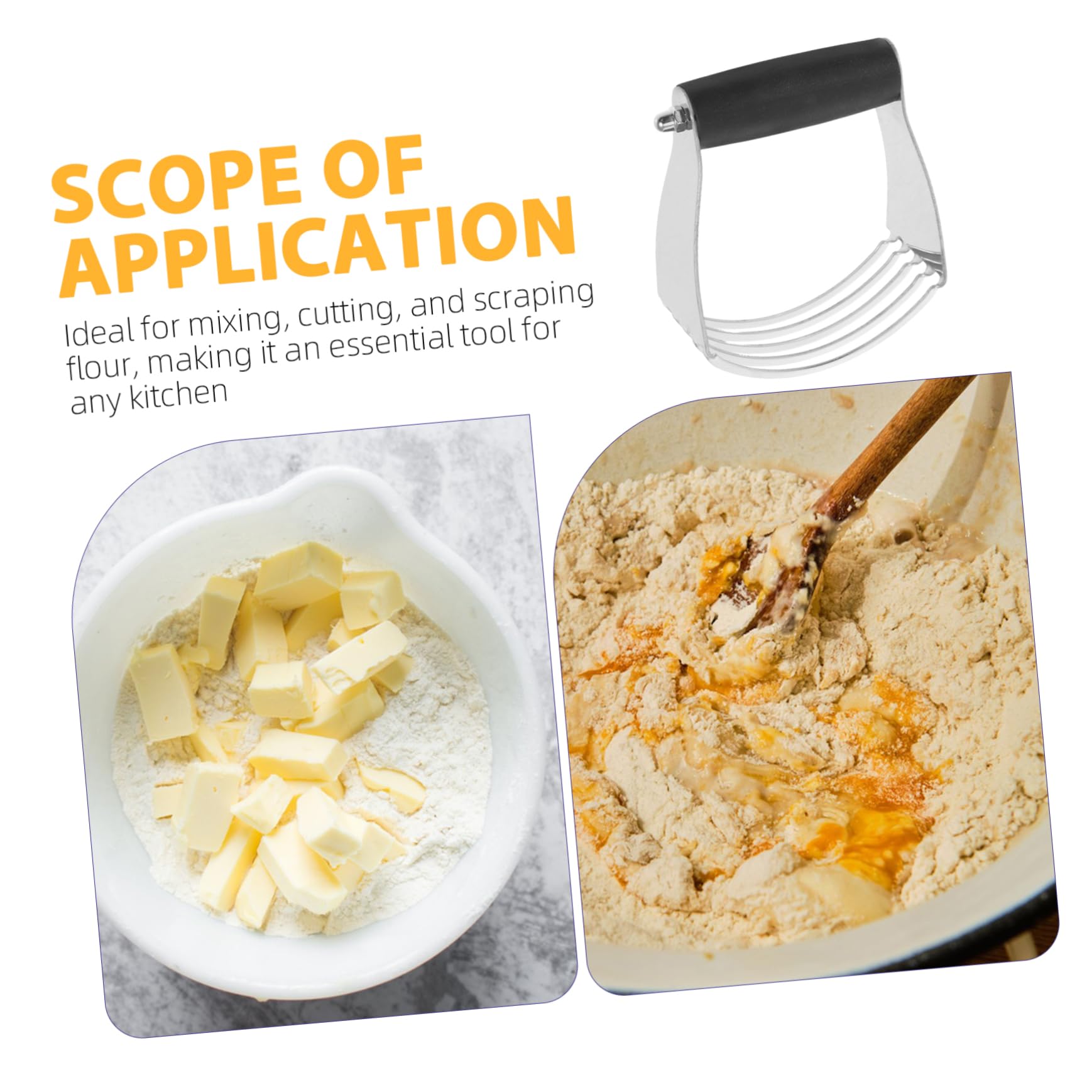 CHILDWEET Stainless Steel Pastry Cutter & Dough Blender - Professional Bread Making Tool for Baking, Mixing Butter & Cookie Dough | Perfect for Home Bakers, Pastry Chefs & DIY Cookie Making