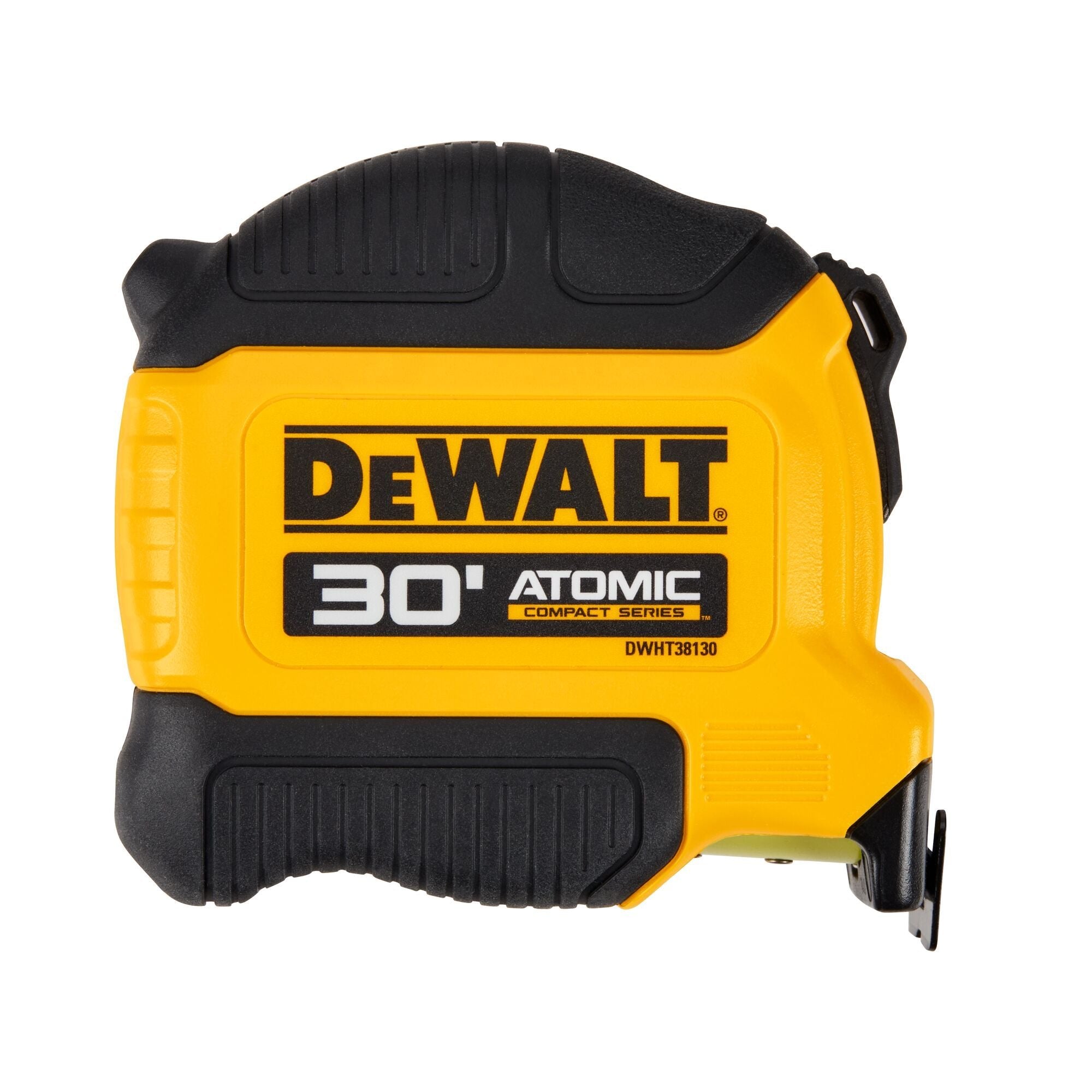 DEWALT DWHT38130S ATOMIC Compact 30-Foot Tape Measure - Heavy Duty, Easy-Read Markings for Construction, Carpentry & DIY Projects