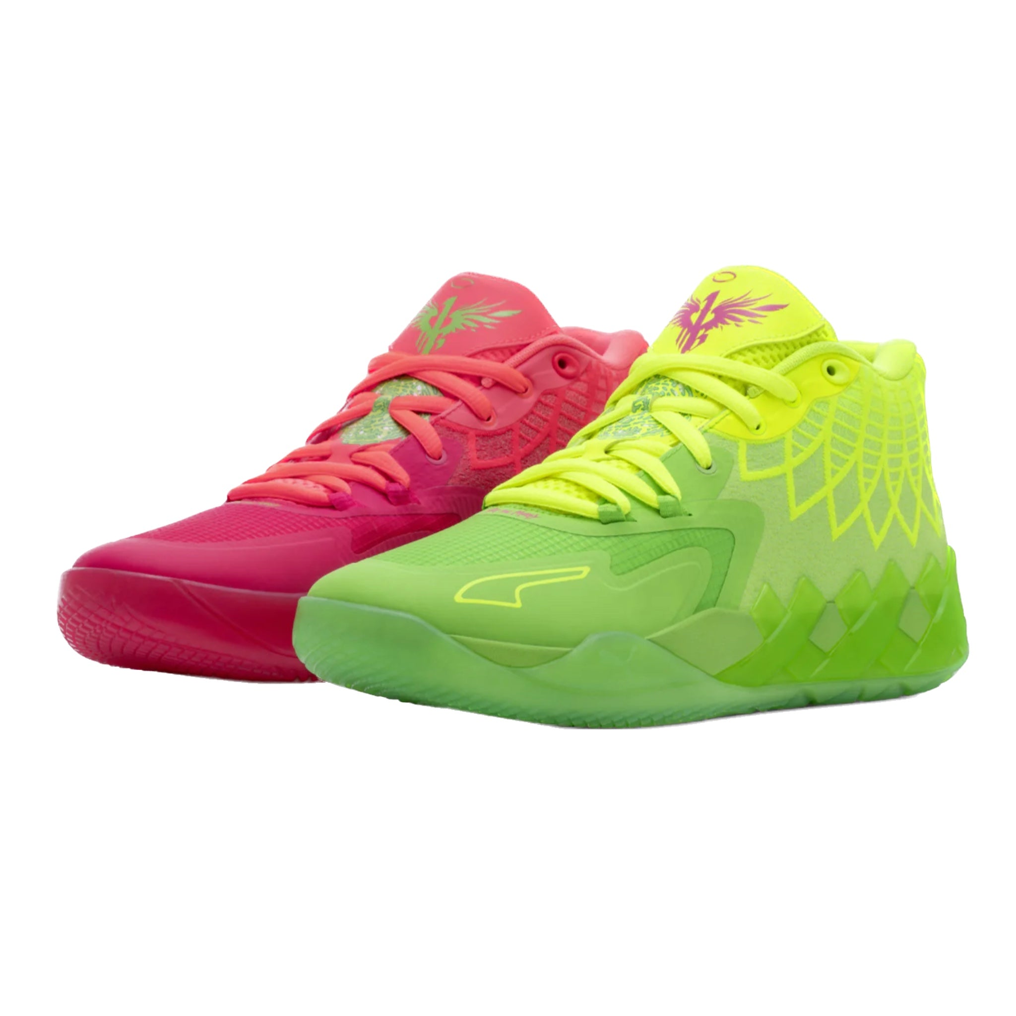 Puma LaMelo Ball MB.01 Basketball Shoes - Rick and Morty Inspired Red & Green Colorway - Perfect for Streetwear & Court Performance