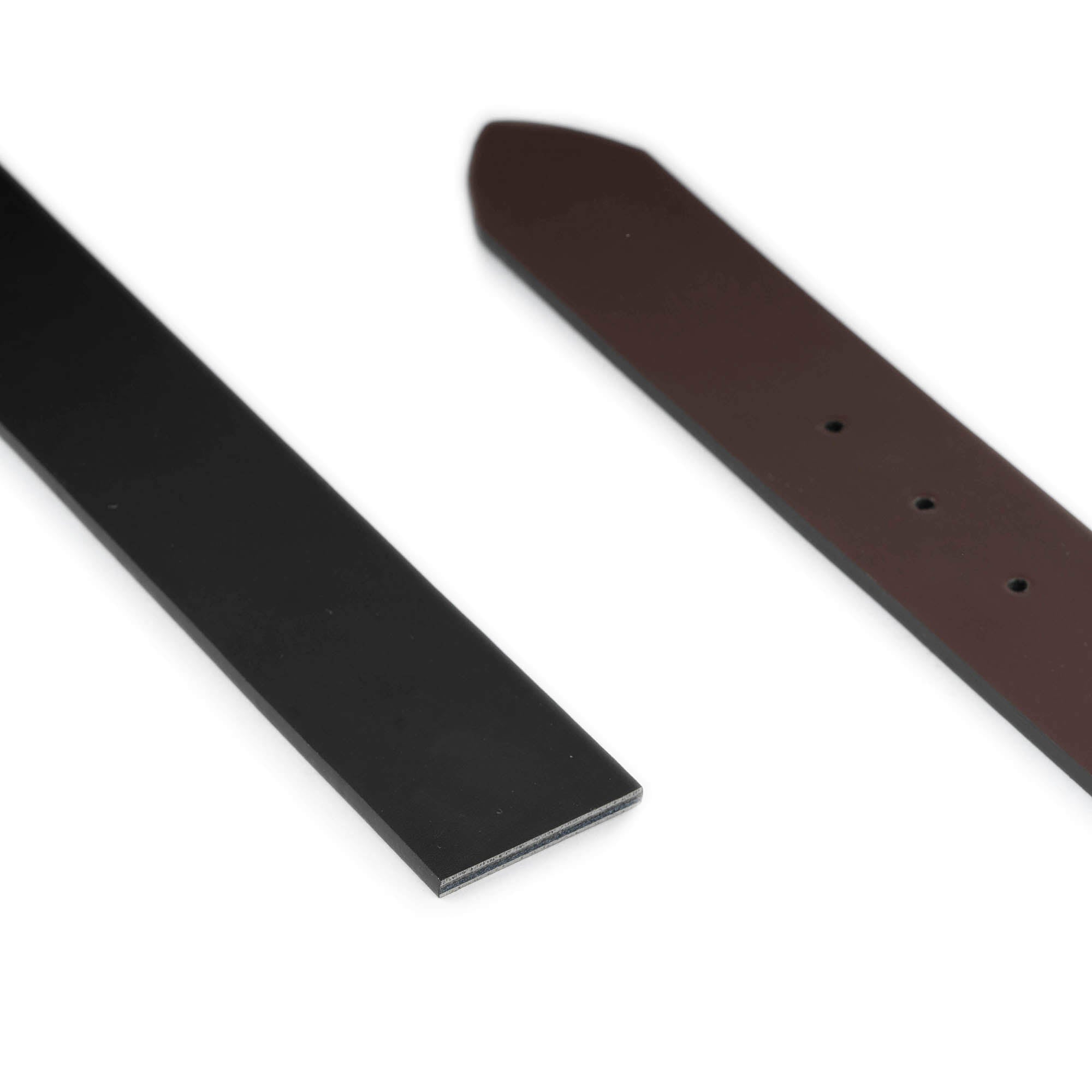 Black & Brown Men's 4.0 cm Reversible Vegan Leather Belt for Versace Buckles - Stylish Dress & Casual Wear Accessory