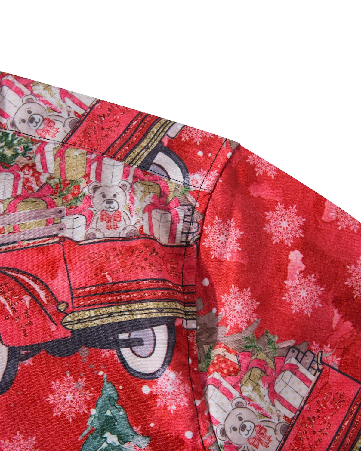 Funny Ugly Christmas Shirt for Men - Santa Claus Holiday Hawaiian Short Sleeve Button Down Dress Shirt | Perfect for Office Parties, Family Gatherings & Festive Celebrations