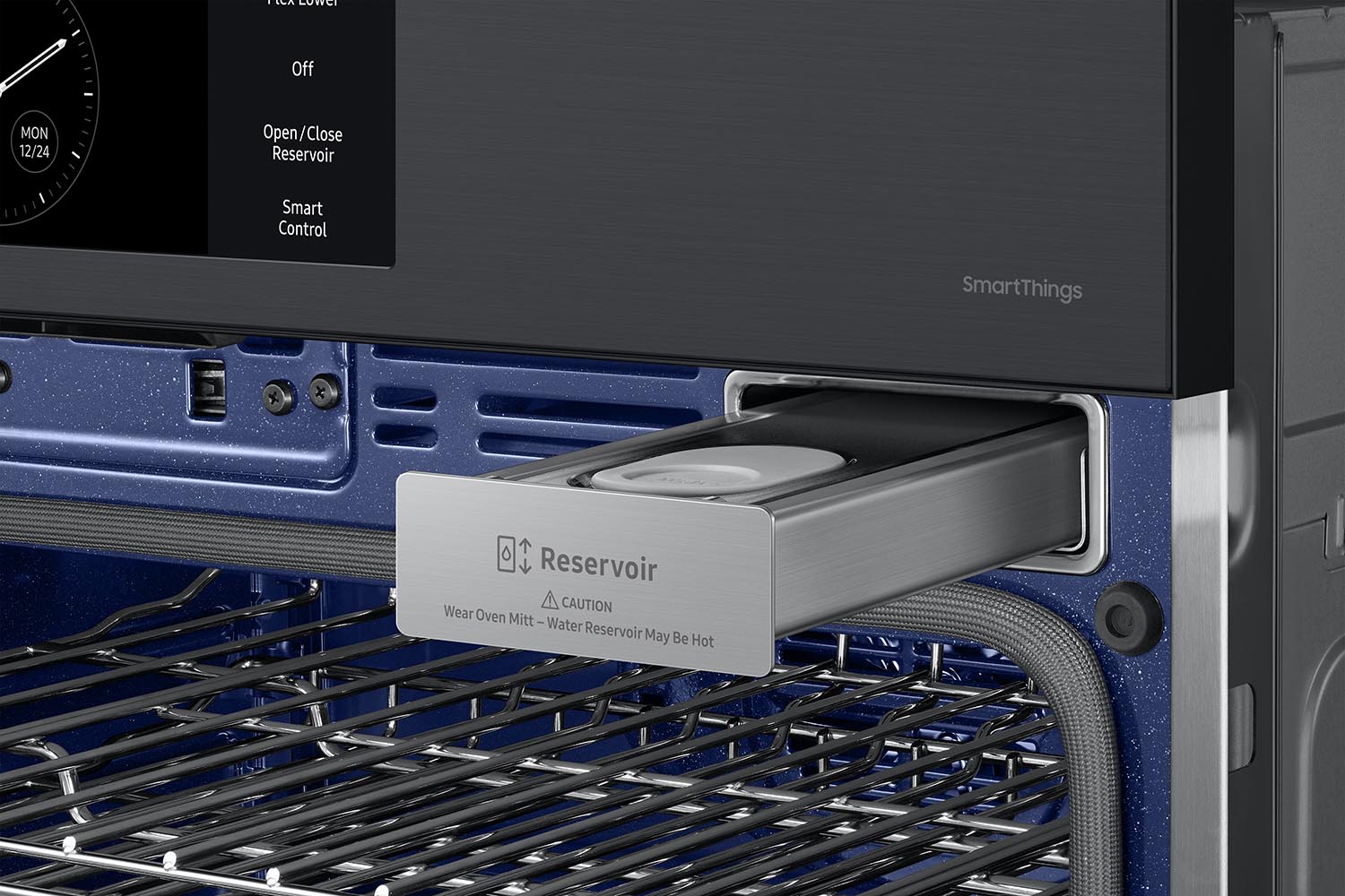 Samsung BESPOKE 5.1 cu. ft. Black Stainless Steel Smart Wall Oven - NV51CG700SMTAA | Built-in Convection Oven with WiFi Connectivity | Perfect for Modern Kitchens, Baking & Family Cooking