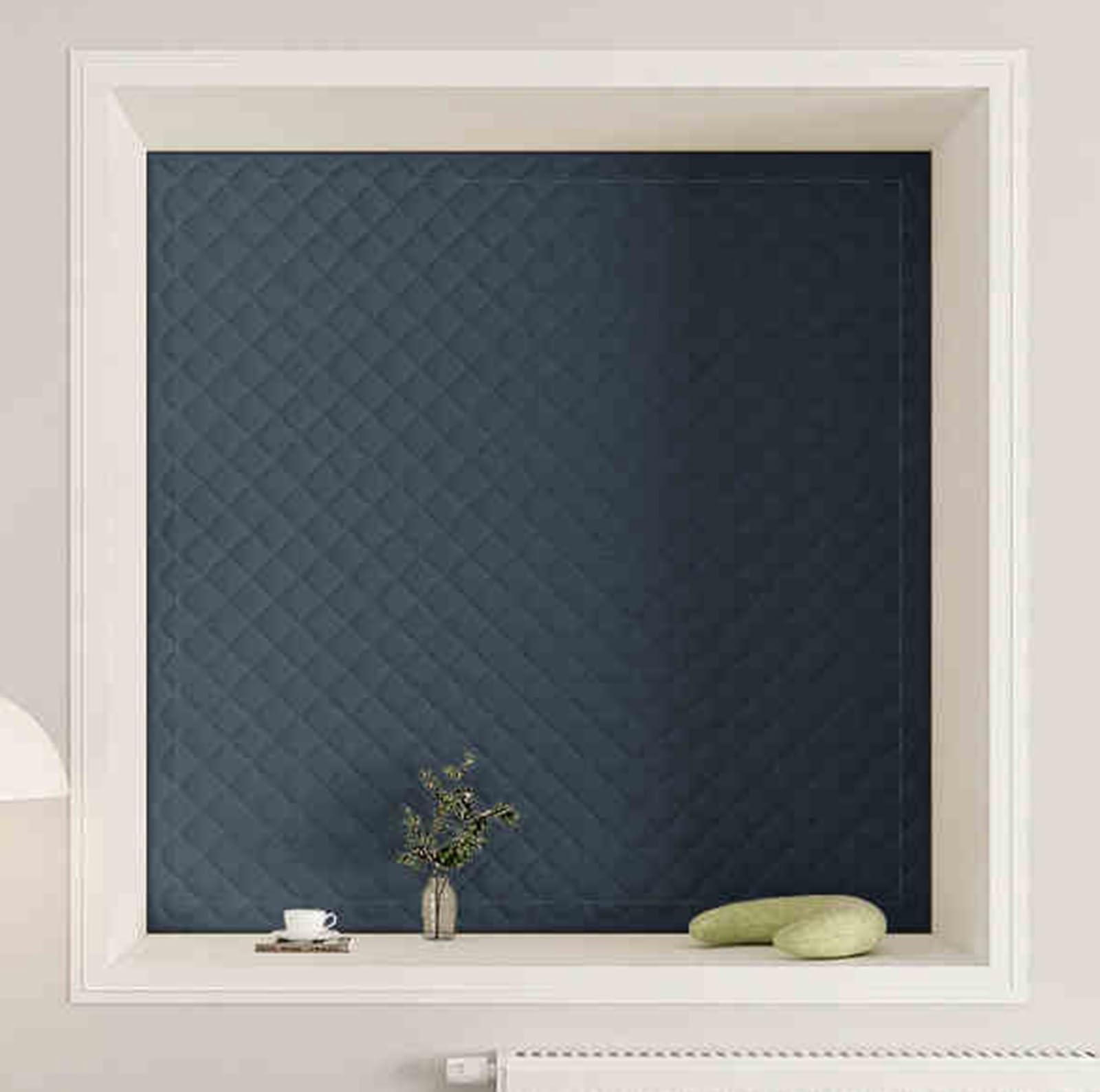 Thermal Insulated Window Curtains for Winter - Heavy Duty Thick Soundproof Drapes with Magic Tape, Cold Protection & Energy Saving (Blue, 100x200 cm) - Perfect for Bedroom, Living Room & Office Windows