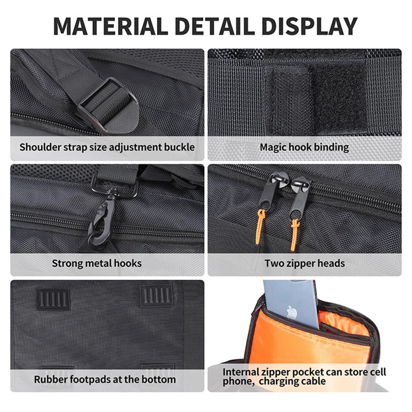 JBL PARTYBOX 110 Speaker Carrying Case - Waterproof Travel Storage Bag with Dust Protection for Portable Speaker & Accessories - Perfect for Outdoor Parties, Beach Trips & Travel - Black