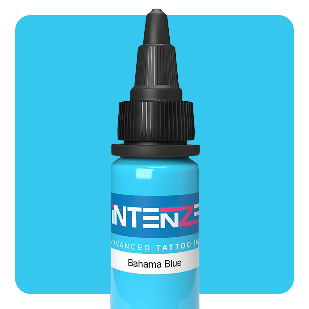 Bahama Blue Tattoo Ink by Intenze - Professional Tattoo Supplies for Artists - Choose Your Size - Perfect for Tattoo Shops, Body Art & Permanent Makeup