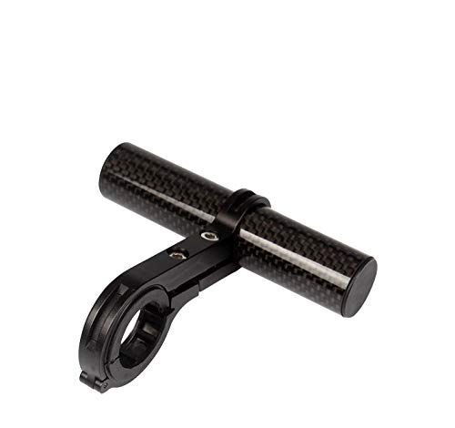 Carbon Fiber Bike Handlebar Extender - Universal Tube Extension Bracket for Road Bicycle Light, Speedometer & Headlight Mount | Perfect for Night Riding & Cycling Accessories Installation