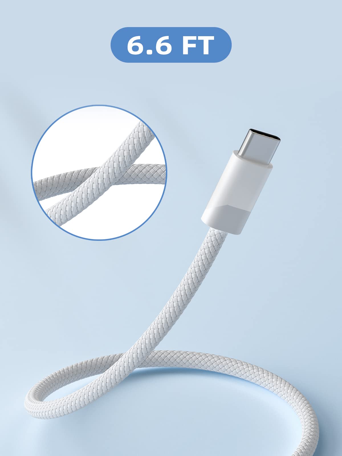 140W USB-C to Magnetic 3 Cable for MacBook Pro/Air - Fast Charging Compatible with M1/M2 Pro & Max Chip (2021-2023 Models) - 6.6ft Safe Durable Cable - Perfect for Home, Office & Travel Charging