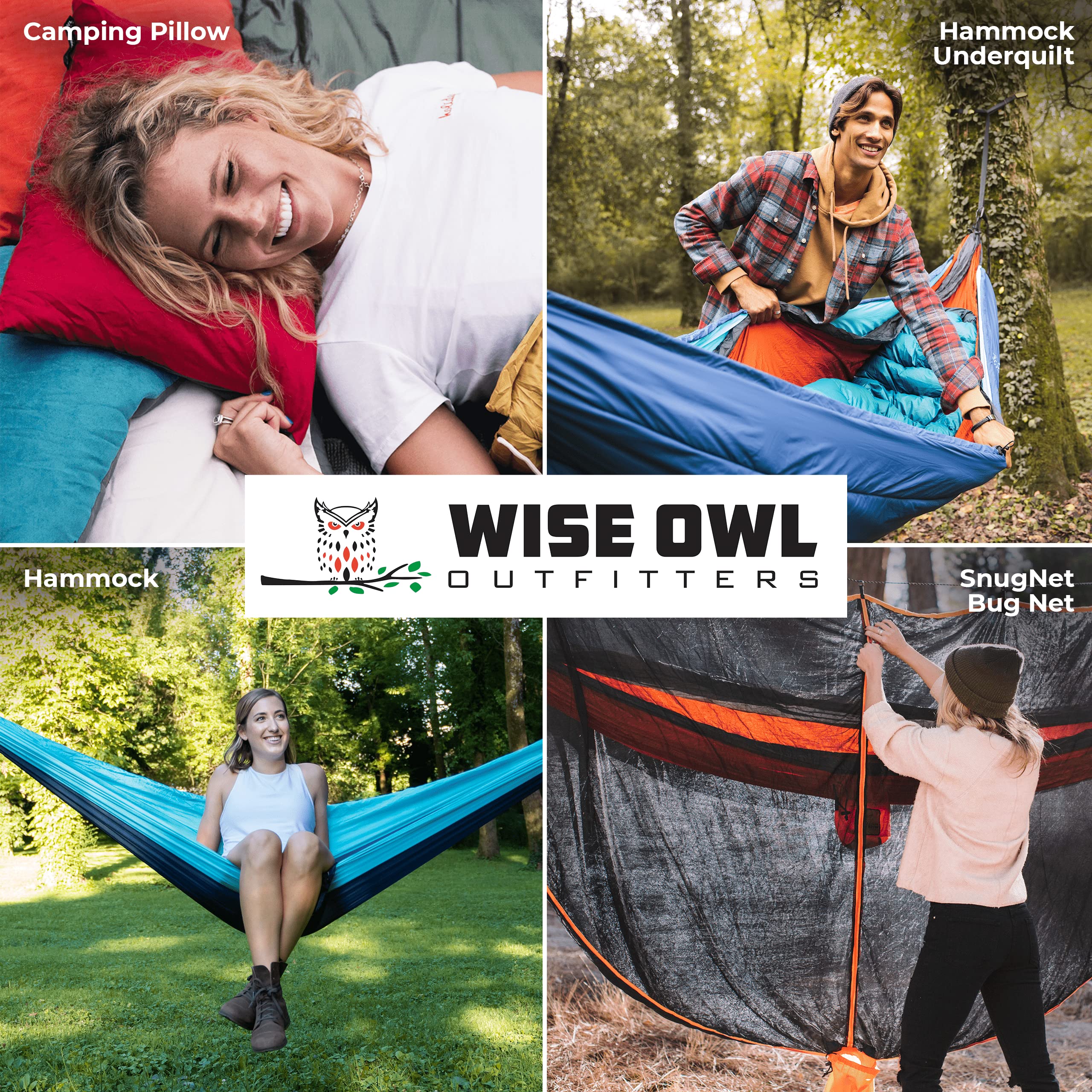 Wise Owl Outfitters Memory Foam Camping Pillow - Portable Travel Pillow for Airplanes, Hiking & Backpacking - Washable Compact Pillow for Camping, Car Trips & Outdoor Adventures (Small/Medium Size)