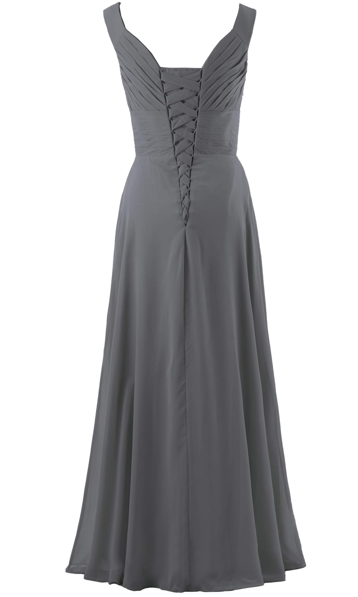 Elegant Pleated Long Straight Bridesmaid Dresses for Weddings, Prom & Homecoming - Formal Straps Gown for Special Occasions