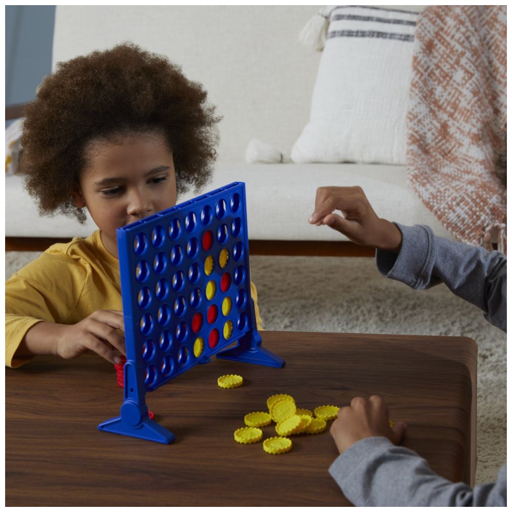Connect 4 Classic Board Game - Strategy Game for Kids & Adults - Fun Family Game Night Activity - Perfect for Parties, Travel & Indoor Entertainment