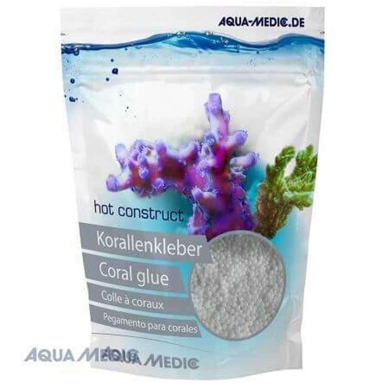 Aqua Medic Hot Construct 100g - Premium Aquarium Coral Glue for Reef Tank, Saltwater Fish Tank, Frag Plugs & Coral Fragments - Fast Curing, Strong Bonding, Safe for Marine Life