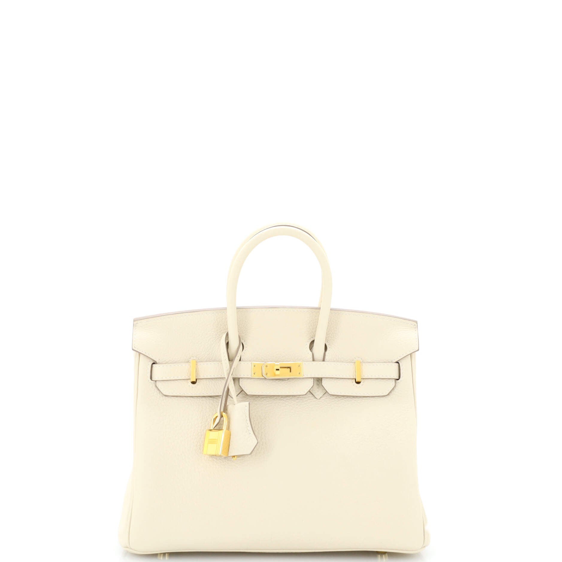 Authentic Birkin 25 Handbag in Light Togo Leather with Gold Hardware - Luxury Designer Tote for Women, Perfect for Work, Travel & Special Occasions