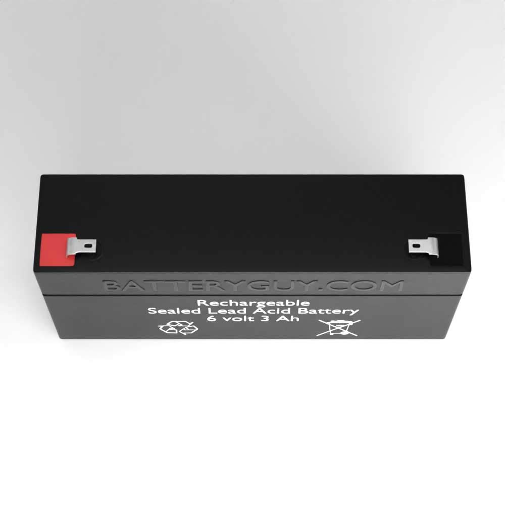 6V 3Ah SLA Replacement Battery Pack - 4 Pack Sealed Lead Acid Rechargeable Batteries for Emergency Lights, Security Systems & UPS Backup Power
