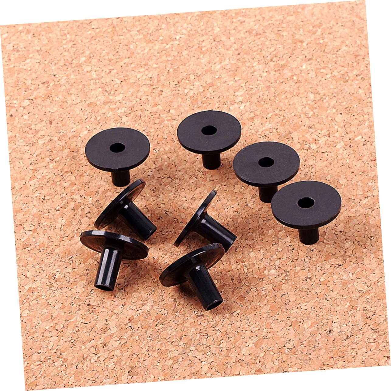 8 Pack Black Plastic Drum Cymbal Stand Sleeves - Easy Replacement Parts for Drum Set Accessories | Perfect for Live Performances, Studio Recording & Drum Maintenance