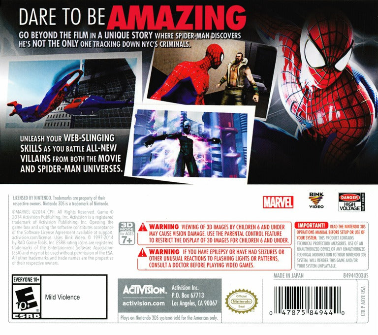 The Amazing Spider-Man 2 Action Figure - Official Marvel Collectible for Kids & Adults - Perfect for Display, Gifts, and Superhero Play