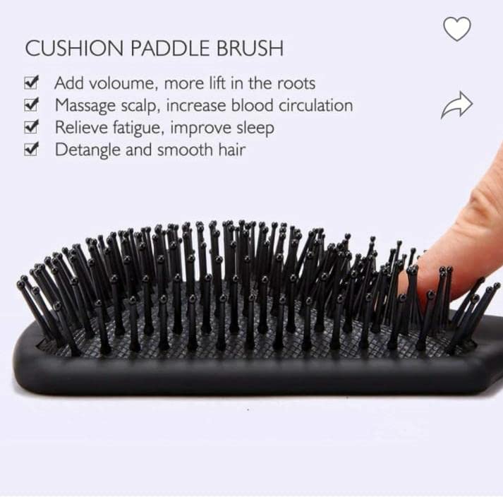 V.RCOSMETIC Large Paddle Hair Brush for Detangling & Styling - Professional Salon Quality Hairbrush for Thick, Long & Curly Hair - Perfect for Home, Travel & Salon Use