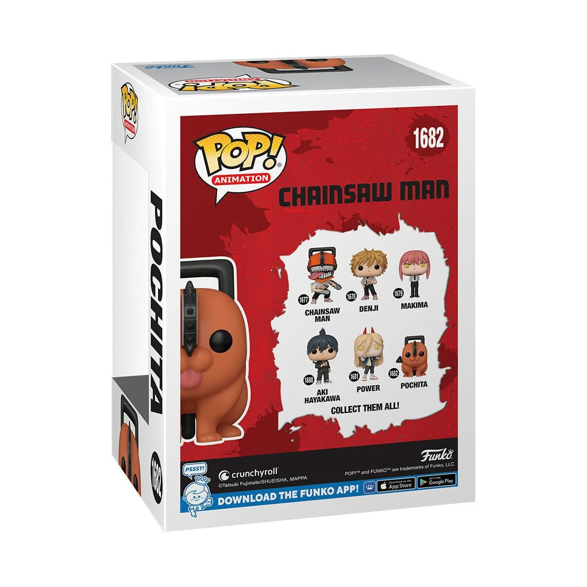 Chainsaw Man Pochita Funko Pop! Vinyl Figure #1682 - Anime Collectible for Fans & Gift Idea for Manga Lovers | Perfect for Display, Cosplay & Home Decor