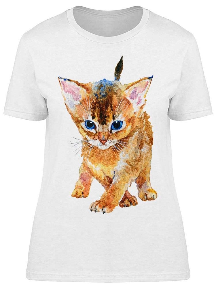 Judgmental Kitten Graphic T-Shirt for Women - Funny Cat Lover Tee - Cute Casual Cotton Top for Cat Owners, Gifts & Everyday Wear