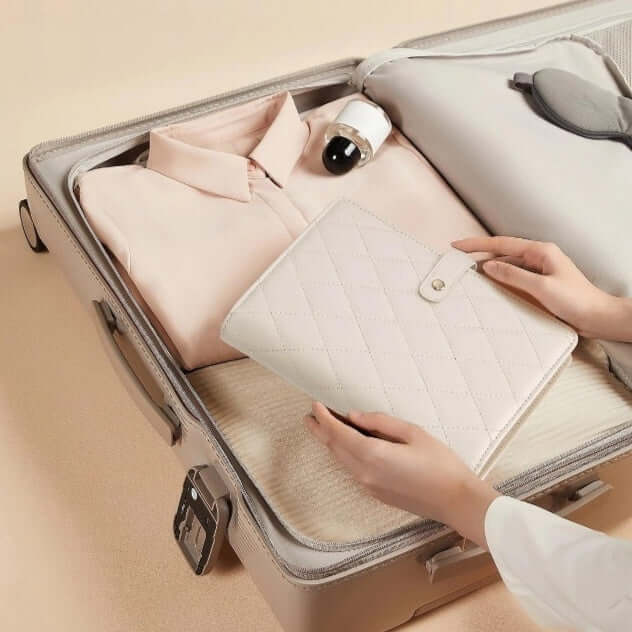 Premium Jewelry Organizer Case - Zippered Binder Book with Storage Pouch | APJ313 | Perfect for Travel, Home & Gift Giving