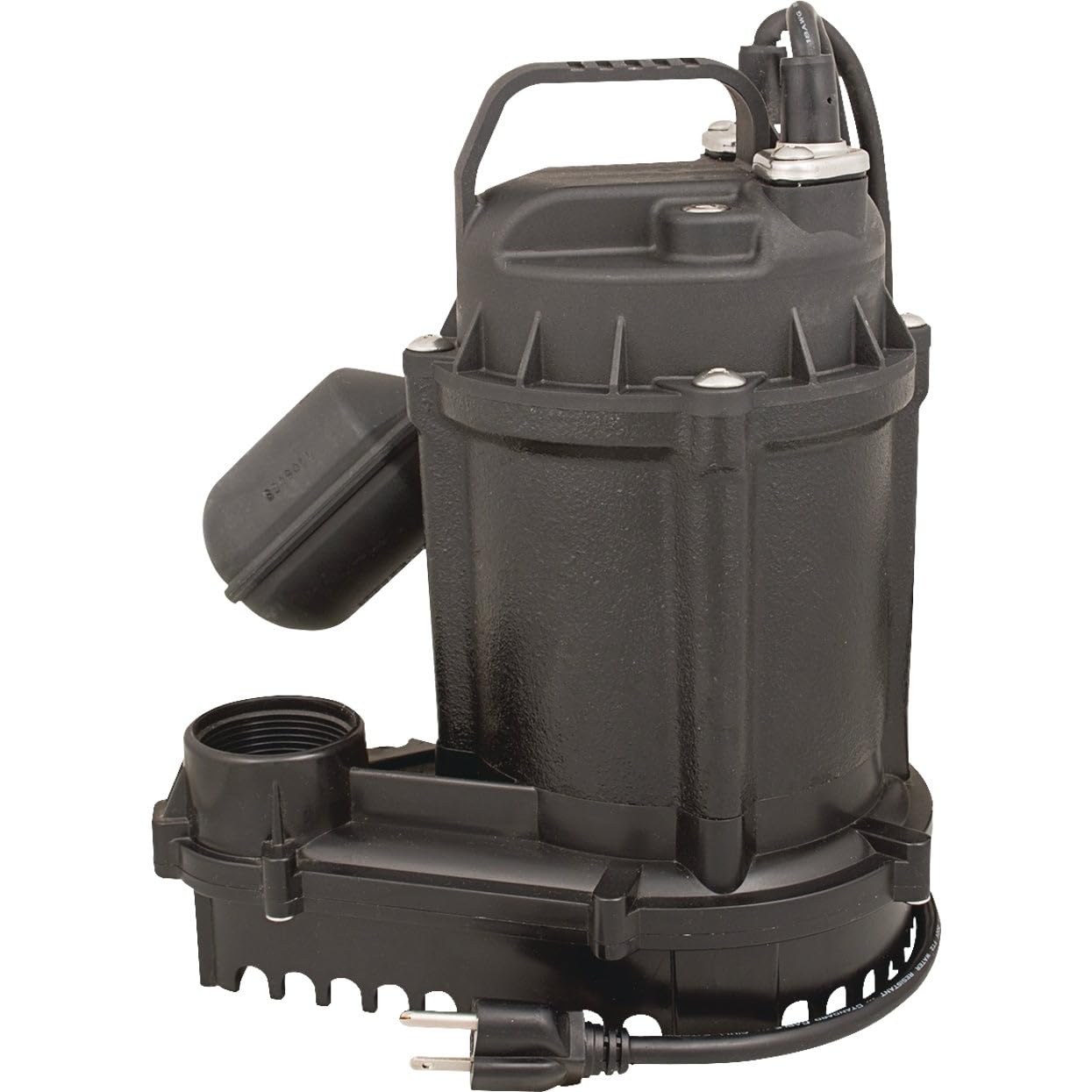 5STS 1/2 HP Submersible Sump Pump with Automatic Float Switch - Heavy Duty Effluent Water Pump for Basement, Crawl Space & Septic Systems - Ideal for Flood Control & Water Removal