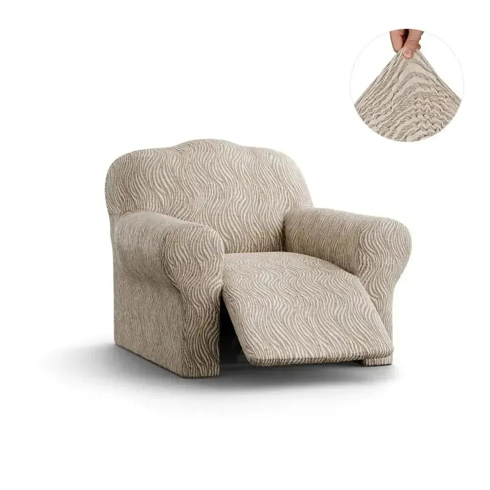 Reclining Armchair Slipcover - Jacquard 3D Collection Stretch Sofa Cover - Perfect for Living Room, Bedroom & Home Decor