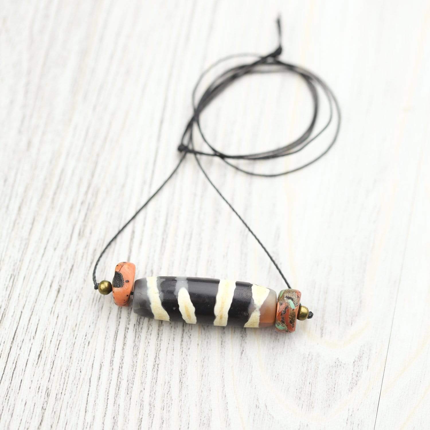 Authentic Ancient Dzi Bead - Tibetan Healing Stone for Protection & Good Luck | Perfect for Meditation, Jewelry Making & Spiritual Gifts