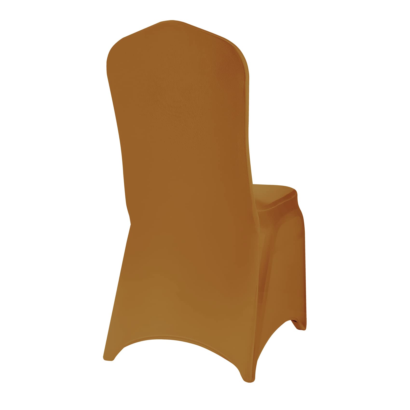 12PCS Spandex Stretch Chair Covers - Washable & Removable Gold Slipcovers for Living Room, Party, Banquet, Wedding & Hotel Events - Perfect for Home Decor & Event Protection