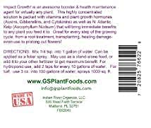 GS Plant Foods Super Concentrated Vitamin Solution - All Purpose Liquid Plant Nutrition with Vitamins & Hormones for Plants, Trees, Turf (8oz) | Indoor Gardening, Lawn Care, Hydroponics & Organic Farming