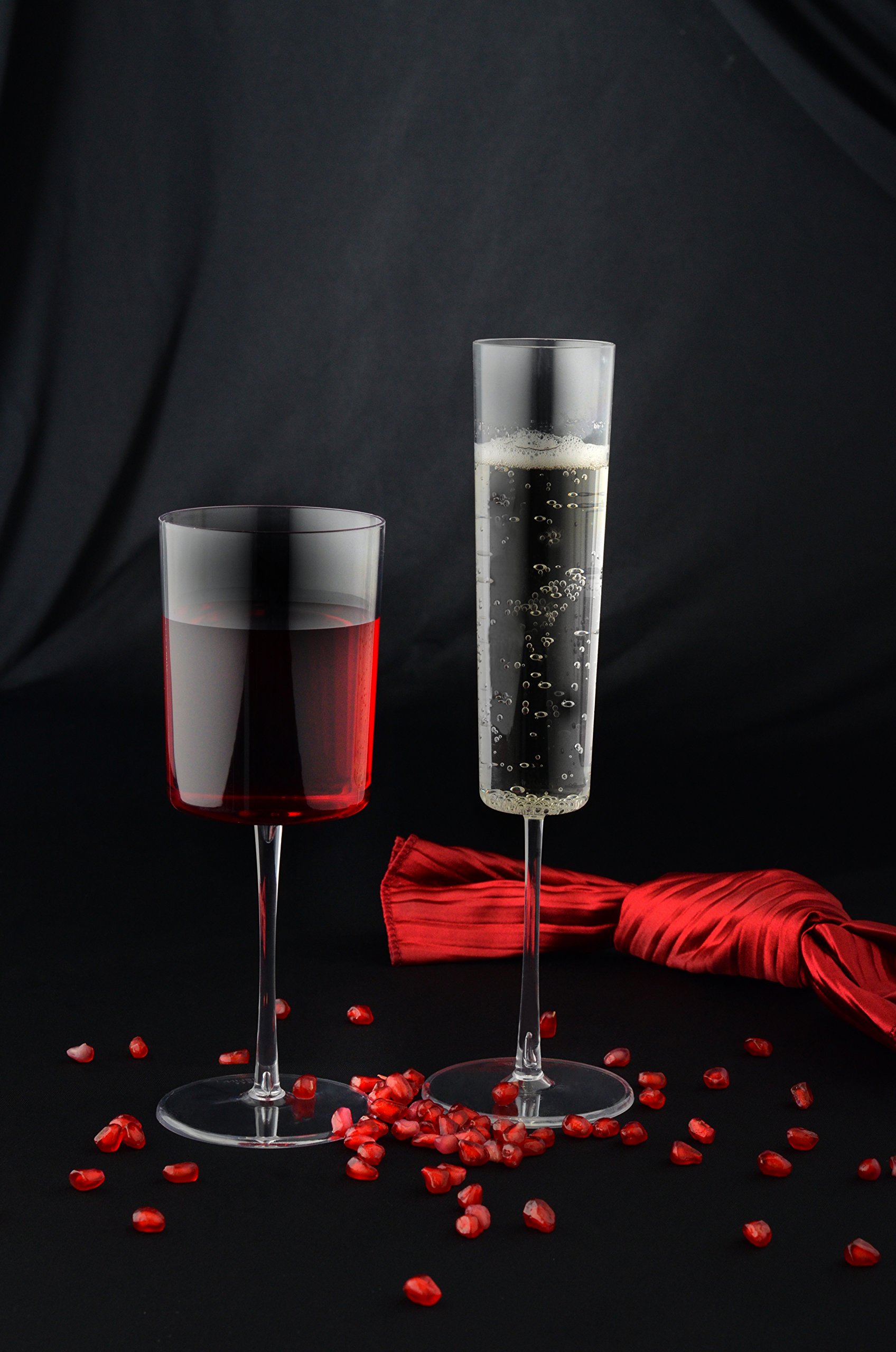 72-Piece Renaissance Champagne Flute Set - 7 oz Clear Crystal Glasses for Wedding, Party & Special Occasions - Elegant Toast Glasses for Celebrations, Bridal Showers & Formal Events