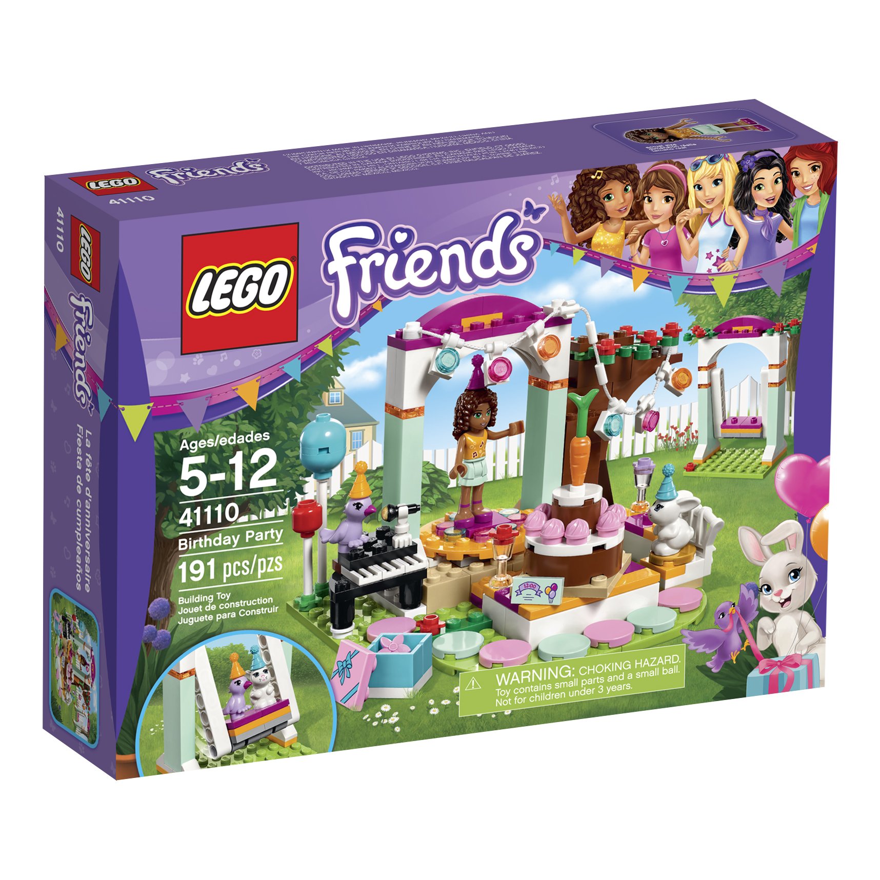 LEGO Friends Birthday Party Building Kit - 191 Pieces for Creative Play, Gift for Girls Ages 6-12 | Perfect for Birthday Celebrations, Playdates & STEM Learning Activities