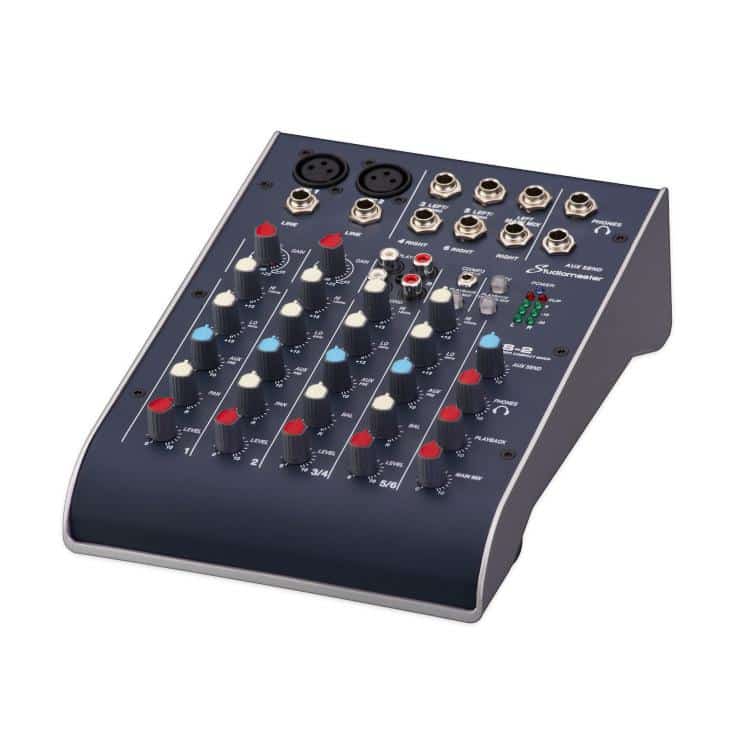 4 Channel USB Compact Audio Mixer for Podcasting, Live Streaming & Music Recording - Professional Sound Mixing with USB Interface