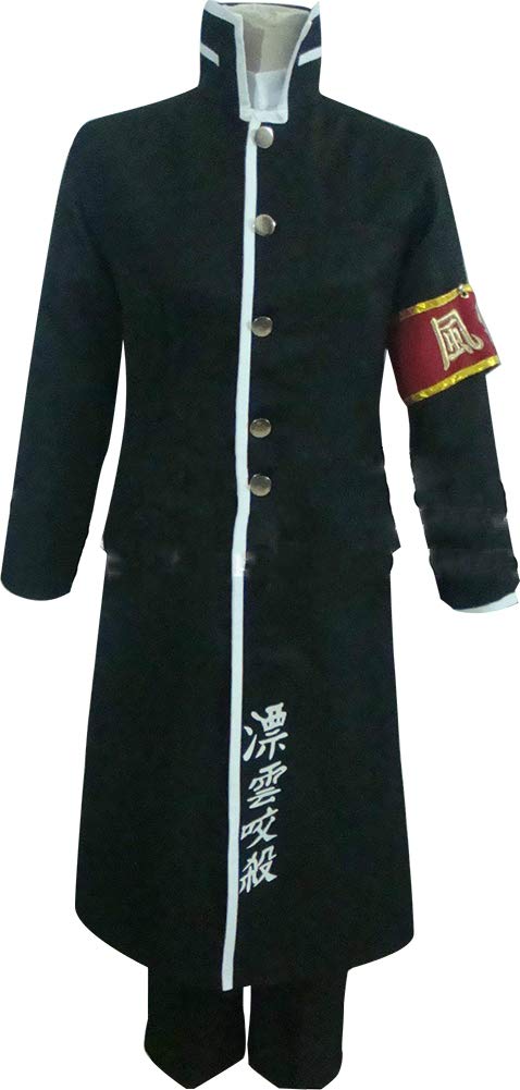 BangYan WhAnime Hitman Reborn Hibari Kyoya Cosplay Costume - Anime Convention Outfit, Halloween Dress-Up, Roleplay Party Costume