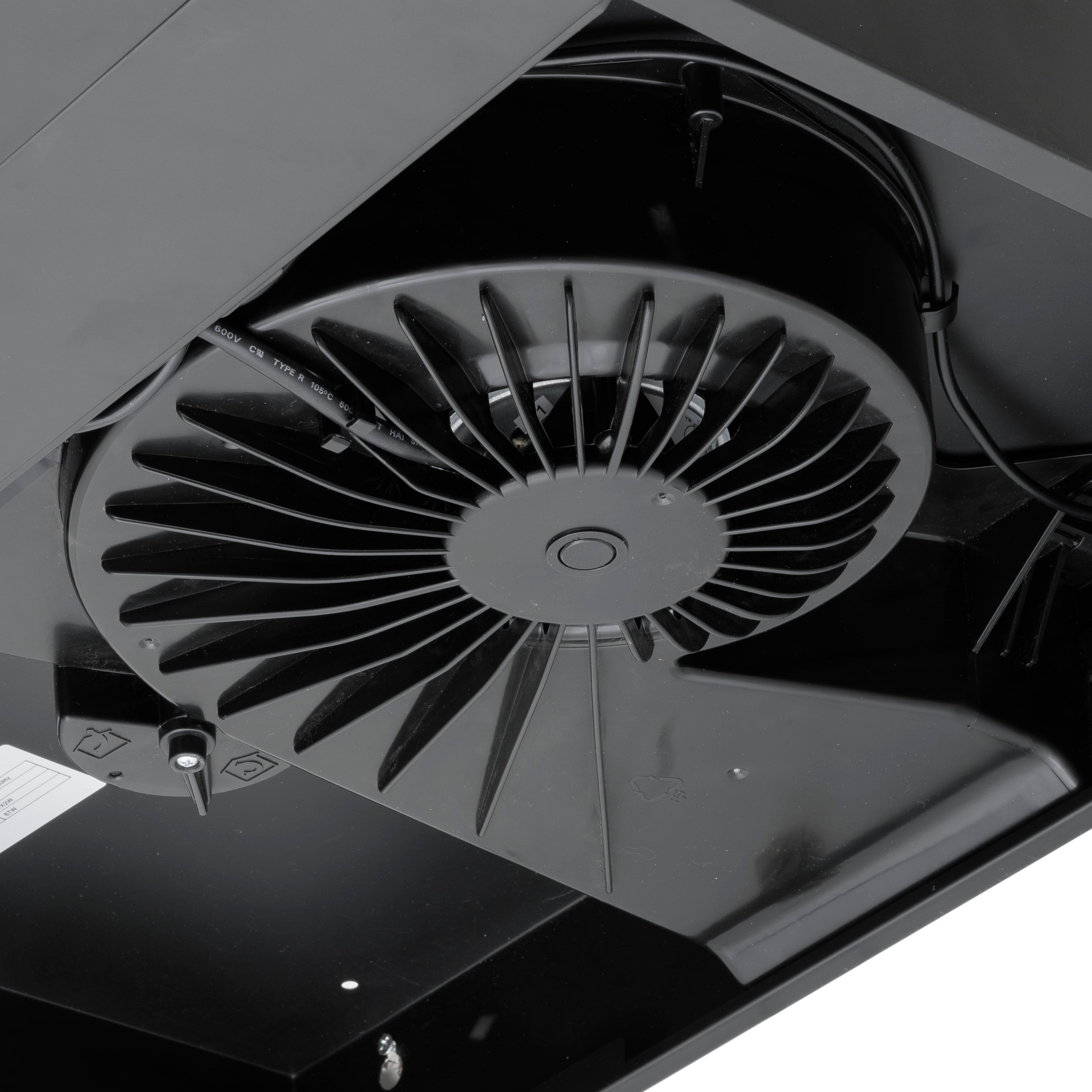 Baridi 60cm Under Cabinet Range Hood - Black Kitchen Extractor Fan with Powerful Ventilation - Perfect for Small Kitchens, Apartments & Cooking Spaces (Model DH107)