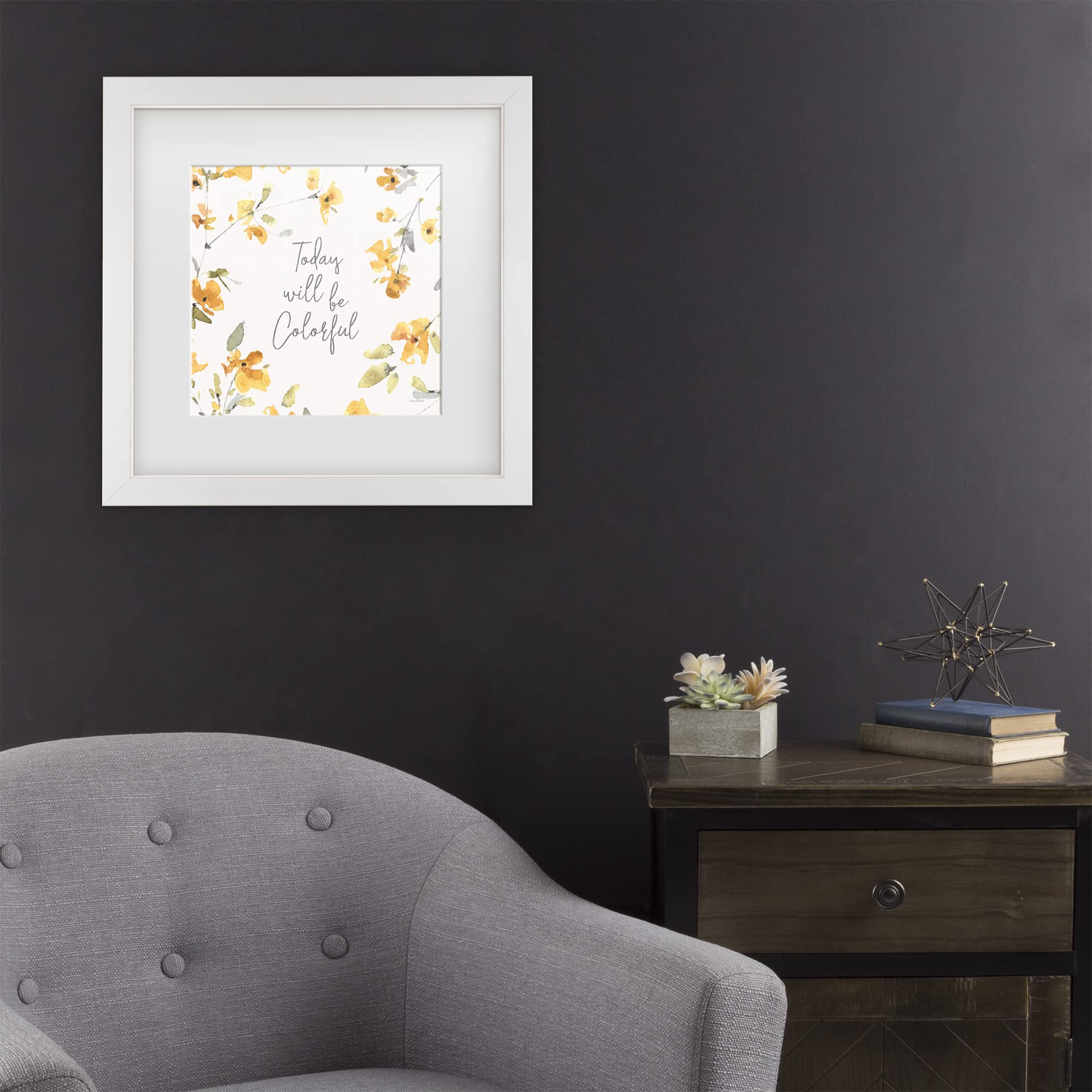 Lisa Audit 'Happy Yellow 21' Vibrant Floral Canvas Wall Art - Modern Home Decor for Living Room, Bedroom & Office