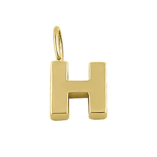 14K Solid Gold Initial 