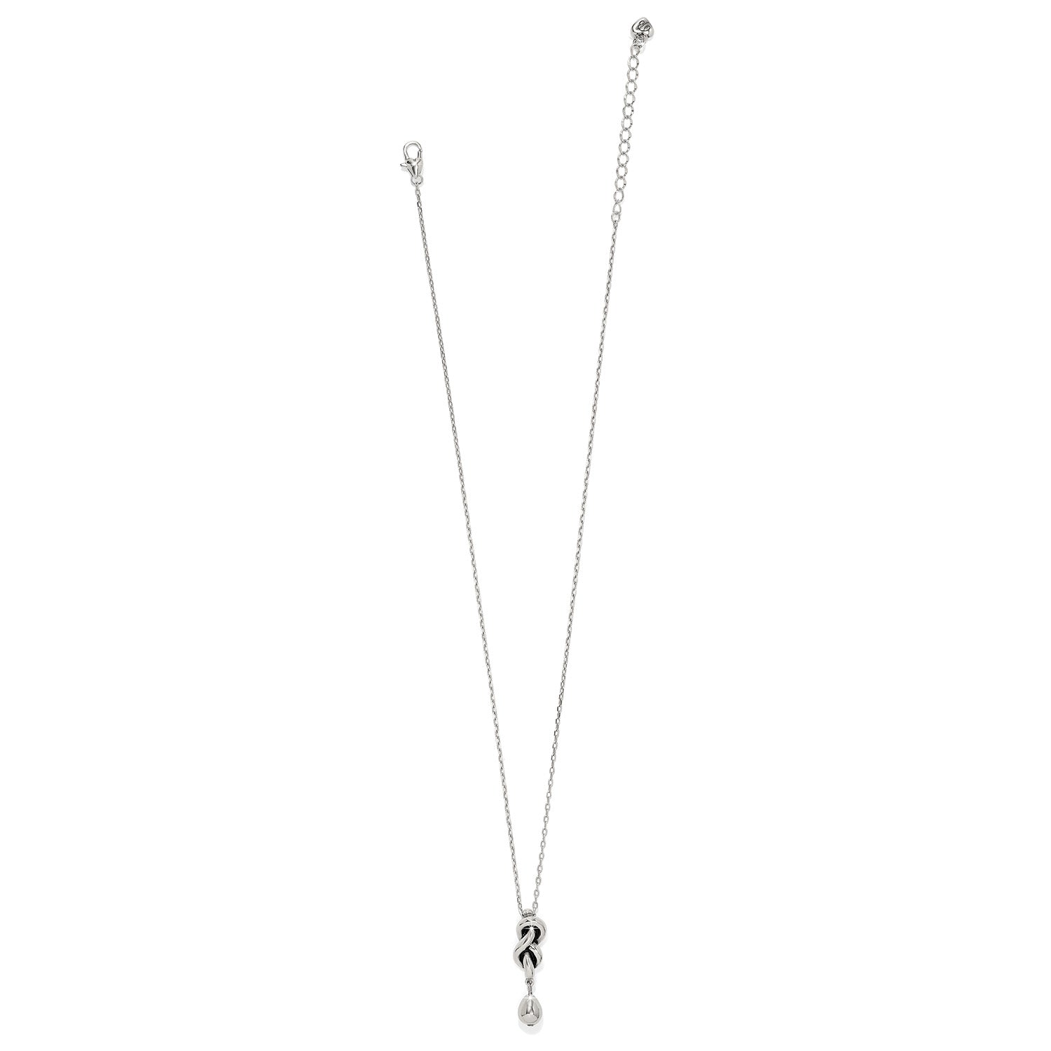 Brighton Interlok Single Knot Drop Necklace - Sterling Silver Dainty Pendant for Women | Perfect for Everyday Wear, Date Nights & Special Occasions