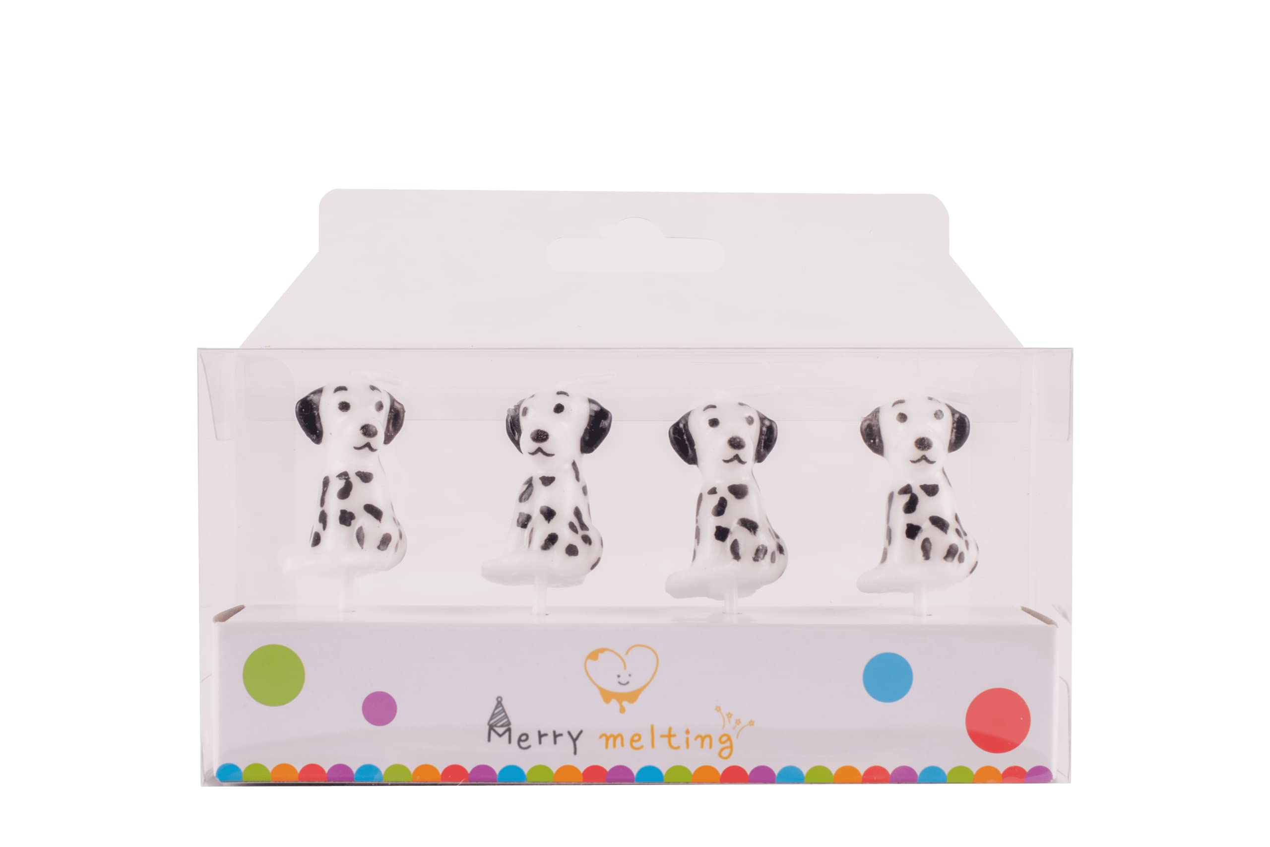 Merry Melting Birthday Candle for Cake Topper - Adorable Puppy Dog Birthday Party Decorations Supplies - Perfect for Dog-Themed Birthday Cakes & Pet Celebration Parties