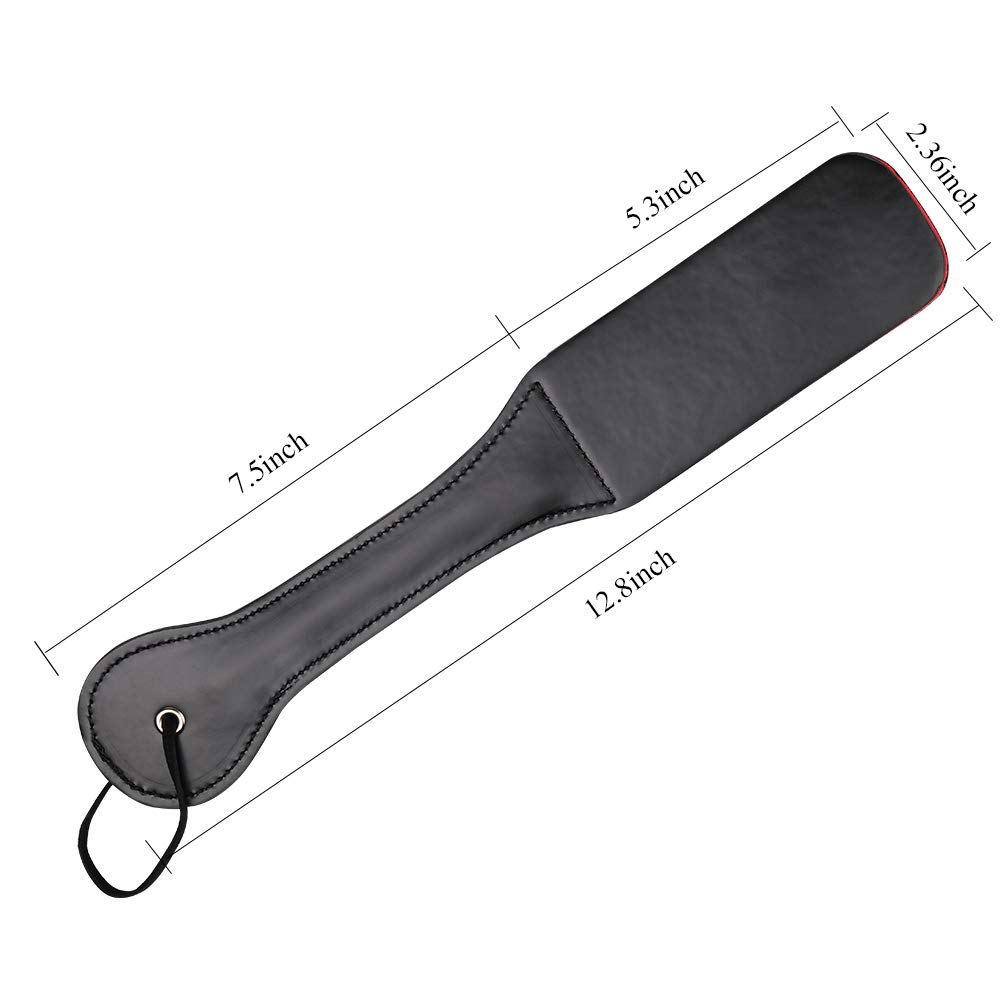 3 Stars SM Spanking Paddle - 12.8 Inch Faux Leather Adult Spanking Toy for BDSM Play, Couples Bonding & Sensual Exploration - Perfect for Roleplay, Spanking Games & Erotic Discipline