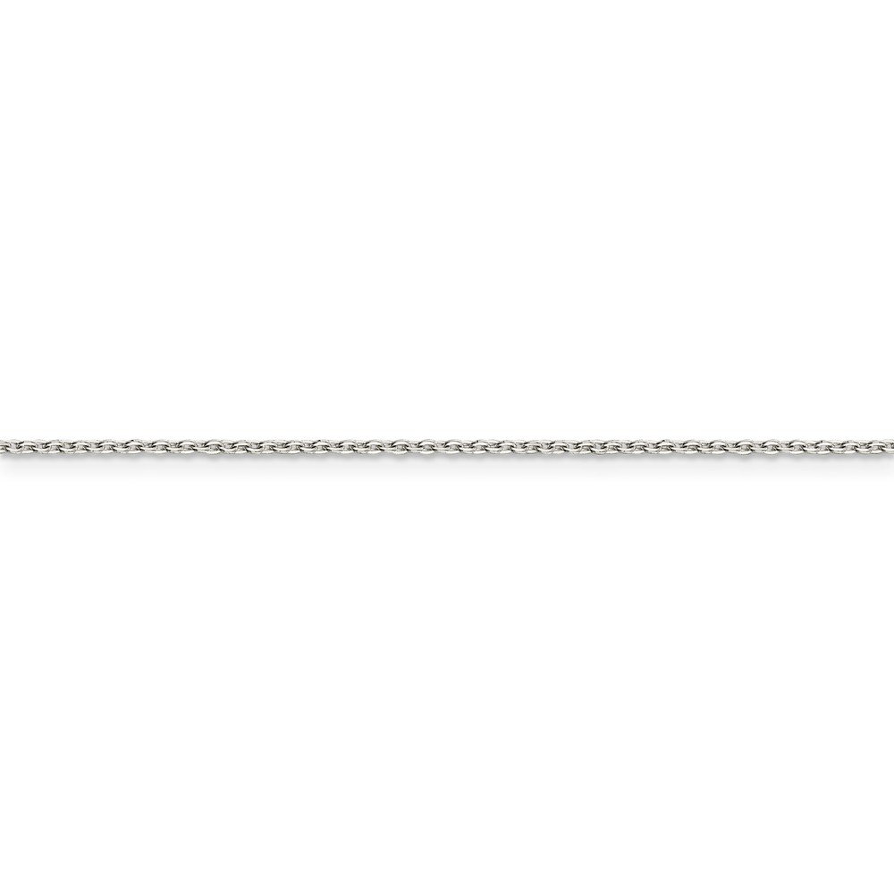 1.00mm Sterling Silver Flat Cable Chain Necklace for Women - Durable & Hypoallergenic Jewelry for Everyday Wear, Layering & Gifting